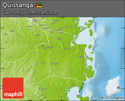 Physical Map of Quissanga