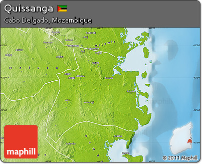Physical Map of Quissanga