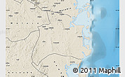 Shaded Relief Map of Quissanga
