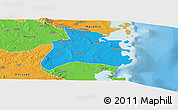 Political Panoramic Map of Quissanga