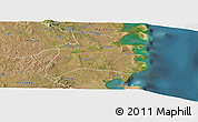 Satellite Panoramic Map of Quissanga