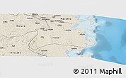Shaded Relief Panoramic Map of Quissanga