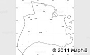 Blank Simple Map of Quissanga, cropped outside