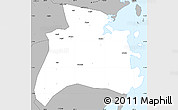 Gray Simple Map of Quissanga