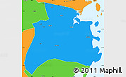Political Simple Map of Quissanga