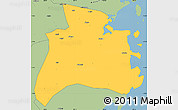 Savanna Style Simple Map of Quissanga