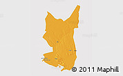 Political 3D Map of Chibuto, cropped outside