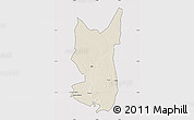 Shaded Relief Map of Chibuto, cropped outside