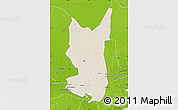 Shaded Relief Map of Chibuto, physical outside