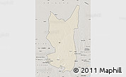 Shaded Relief Map of Chibuto, semi-desaturated