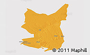 Political Panoramic Map of Chibuto, cropped outside