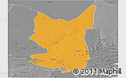 Political Panoramic Map of Chibuto, desaturated