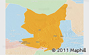 Political Panoramic Map of Chibuto, lighten