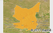 Political Panoramic Map of Chibuto, satellite outside