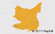 Political Panoramic Map of Chibuto, single color outside