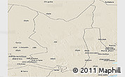 Shaded Relief Panoramic Map of Chibuto