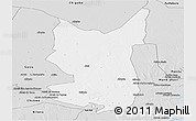 Silver Style Panoramic Map of Chibuto