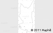 Blank Simple Map of Chibuto, cropped outside