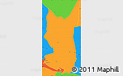 Political Simple Map of Chibuto