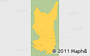 Savanna Style Simple Map of Chibuto