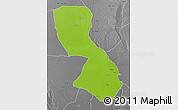 Physical 3D Map of Chigubo, desaturated