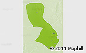 Physical 3D Map of Chigubo, lighten
