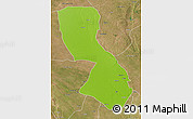 Physical 3D Map of Chigubo, satellite outside