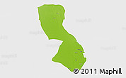 Physical 3D Map of Chigubo, single color outside