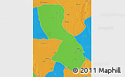 Political 3D Map of Chigubo