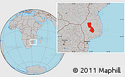 Gray Location Map of Chigubo