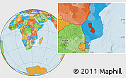 Political Location Map of Chigubo