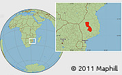 Savanna Style Location Map of Chigubo