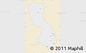 Classic Style Map of Chigubo, single color outside