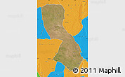 Satellite Map of Chigubo, political outside