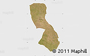 Satellite Map of Chigubo, single color outside