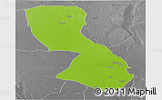 Physical Panoramic Map of Chigubo, desaturated