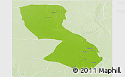 Physical Panoramic Map of Chigubo, lighten