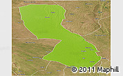 Physical Panoramic Map of Chigubo, satellite outside