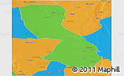 Political Panoramic Map of Chigubo