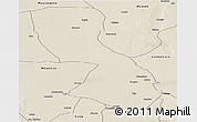 Shaded Relief Panoramic Map of Chigubo