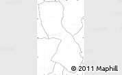 Blank Simple Map of Chigubo, no labels