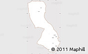 Classic Style Simple Map of Chigubo, cropped outside
