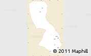 Classic Style Simple Map of Chigubo, single color outside