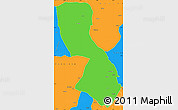 Political Simple Map of Chigubo