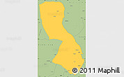 Savanna Style Simple Map of Chigubo