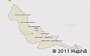 Shaded Relief 3D Map of Chokwe, single color outside