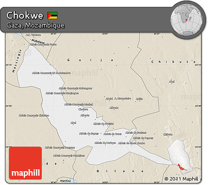 Classic Style Map of Chokwe
