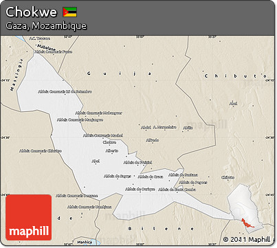 Classic Style Map of Chokwe