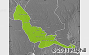 Physical Map of Chokwe, desaturated