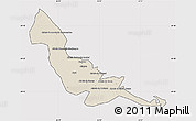 Shaded Relief Map of Chokwe, cropped outside